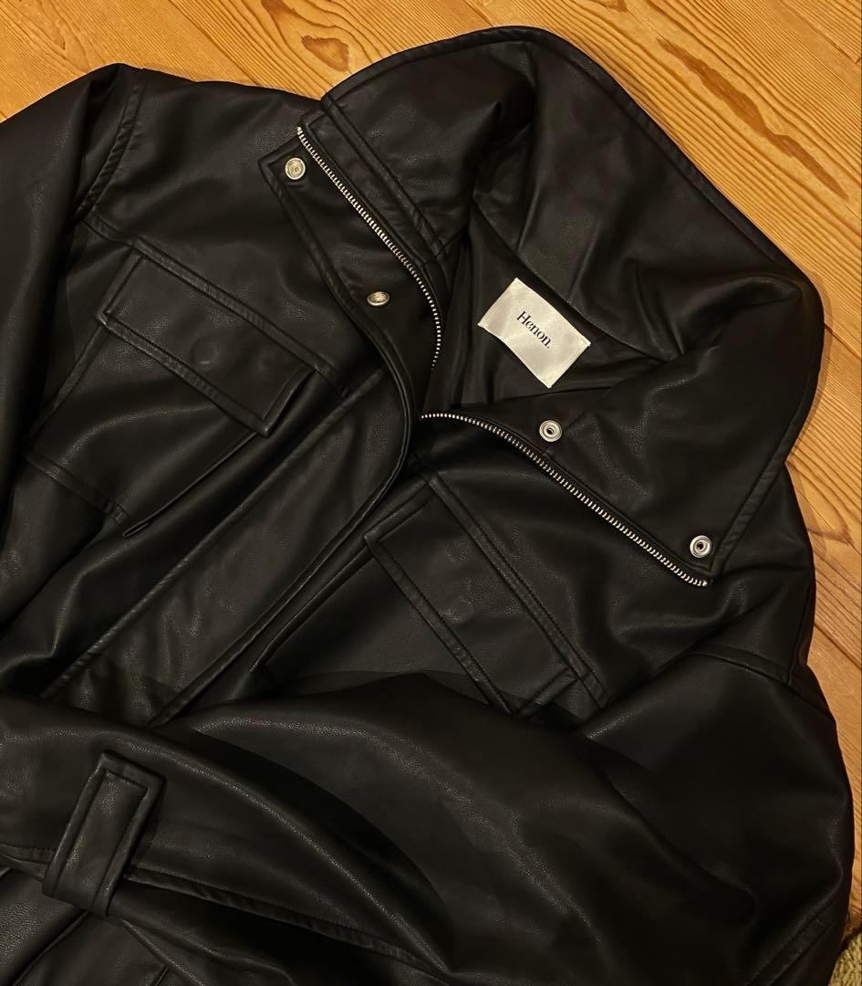 Henon ヘノン レザージャケット 完売 - メルカリ