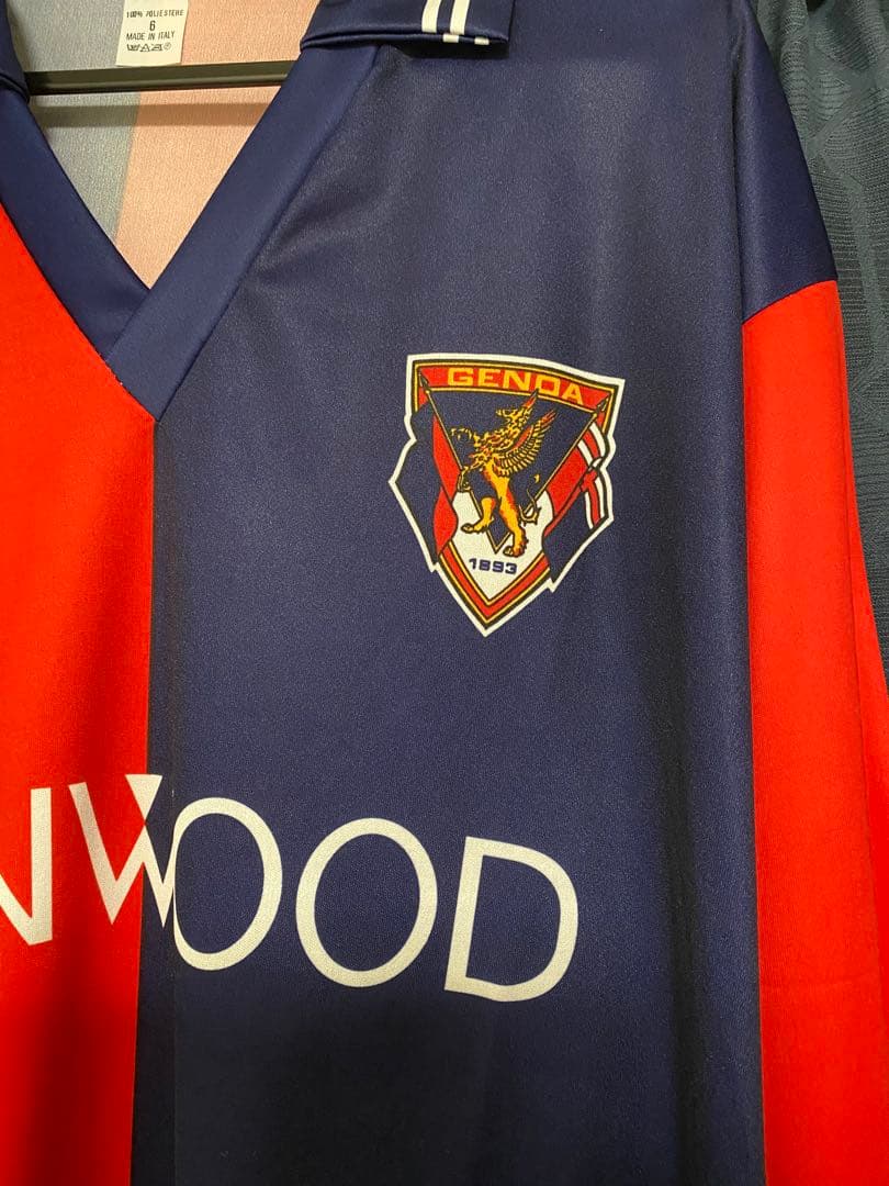 希少 三浦知良 直筆サイン入り ジェノア レプリカユニフォーム 未使用