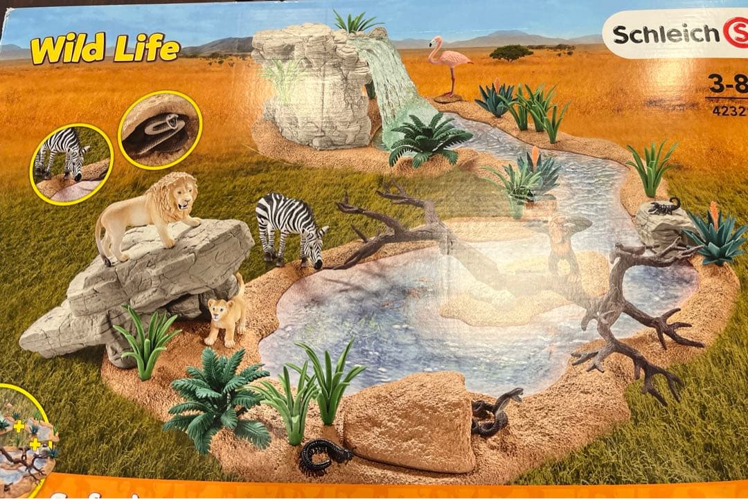 シュライヒ ワイルドライフ 42321 水飲み場での大冒険!サバンナビッグ