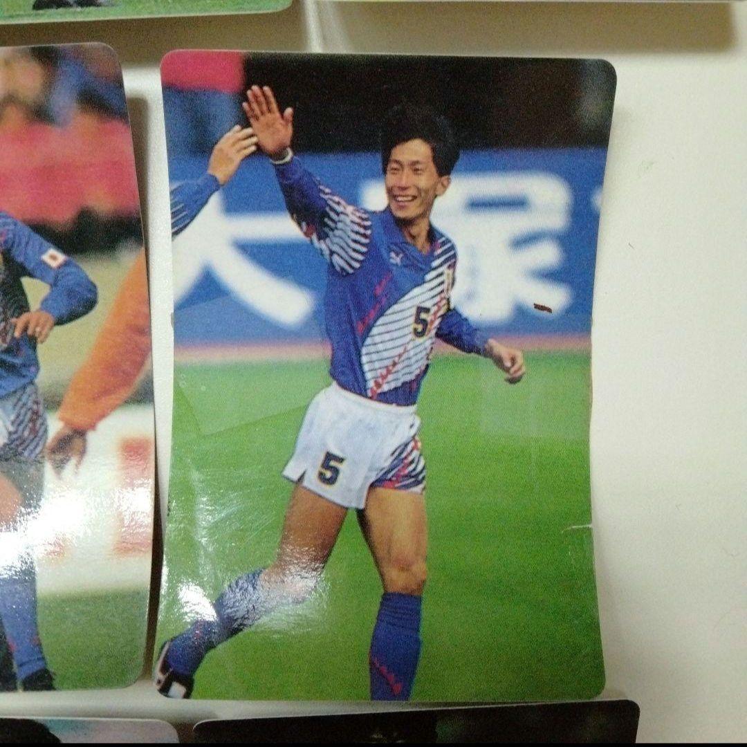 サッカー Jリーグ カード 代表 三浦知良 中山雅史 ラモス瑠偉 森保一