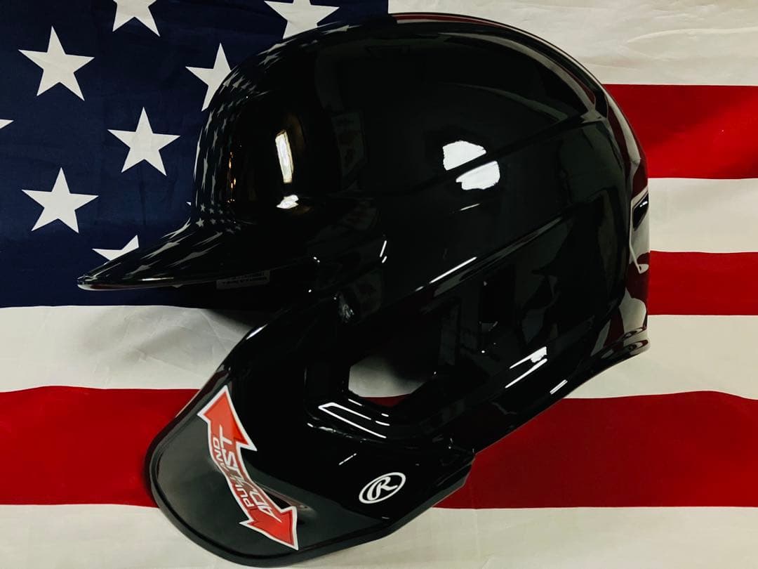 新品】ローリングス 野球 右打者用 片耳ヘルメット フェイスガード付 L