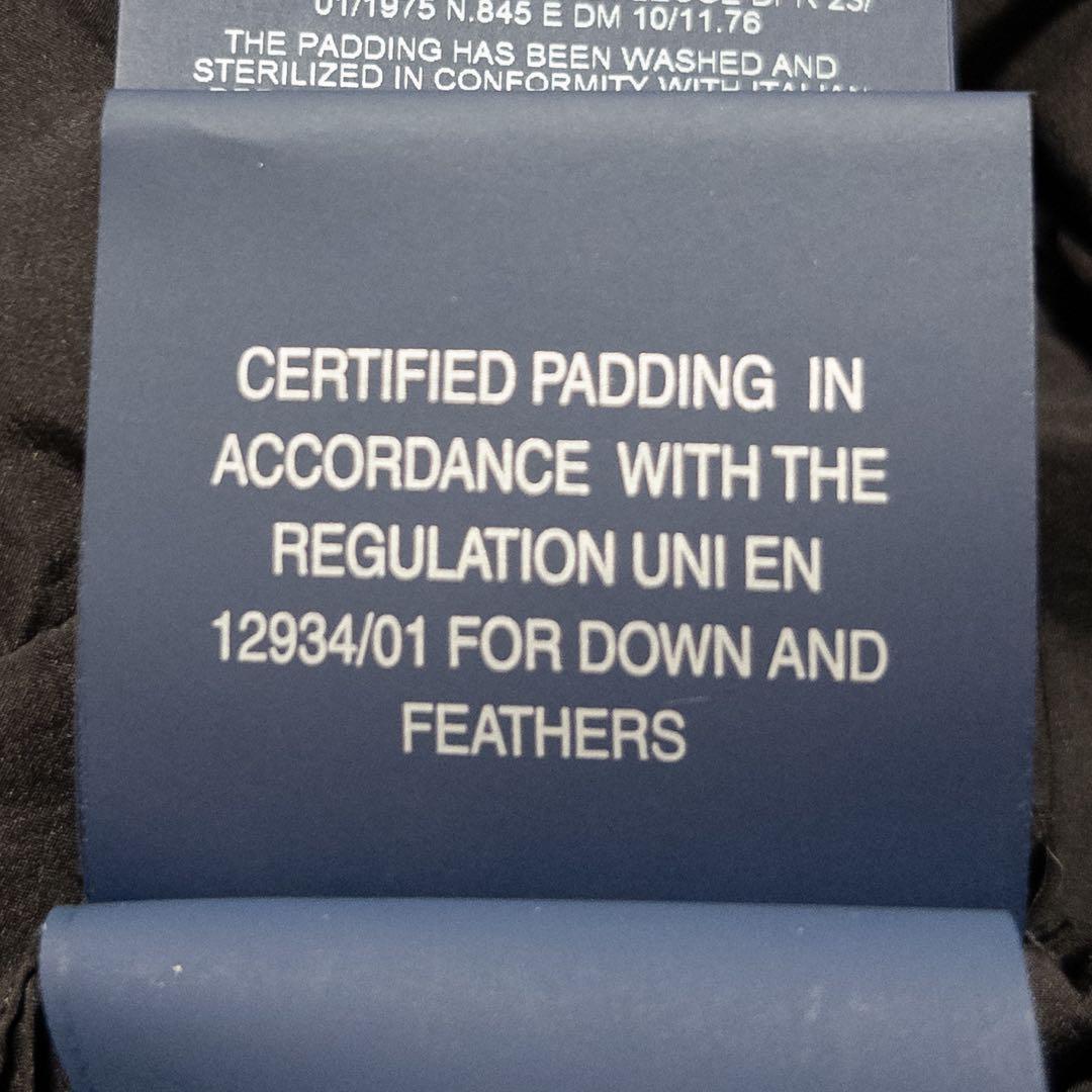 HERNO ノーカラーダウンコートモヘヤ シャギー 異素材 黒 40 - メルカリ