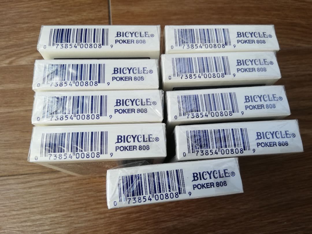 オハイオブルーシール○Bicycle Rider Back 青トランプ 9個