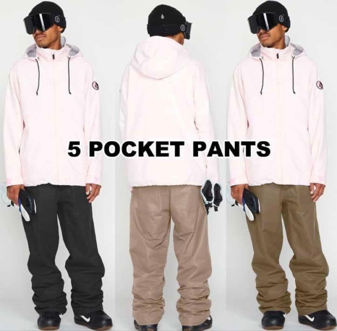 美品 VOLCOM 5-POCKET PANTS パンツ ブラック 2XL - メルカリ