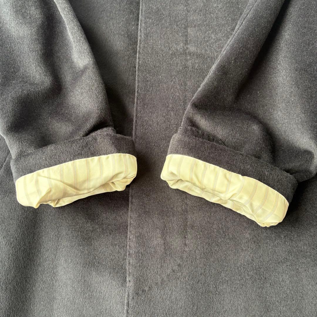 美品】最高級 アンゴラ100% J.PRESS ステンカラーコート ロング Lの