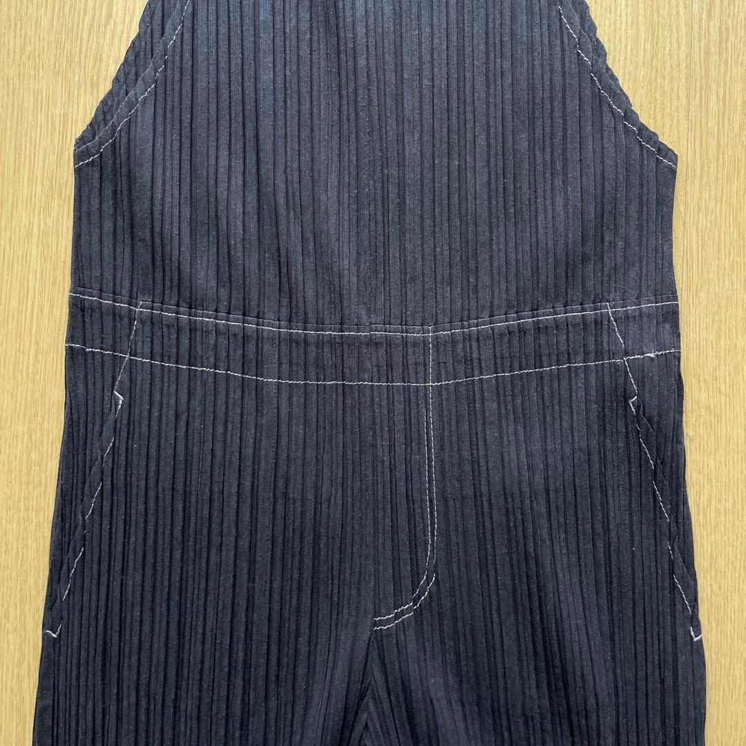 PLEATS PLEASE デニムプリントサロペット