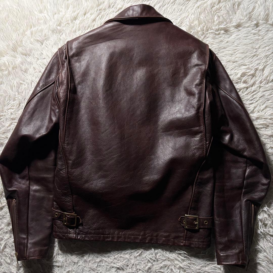 美品/希少✨schott トラッカージャケット 642VS 赤茶 本革 36 - メルカリ