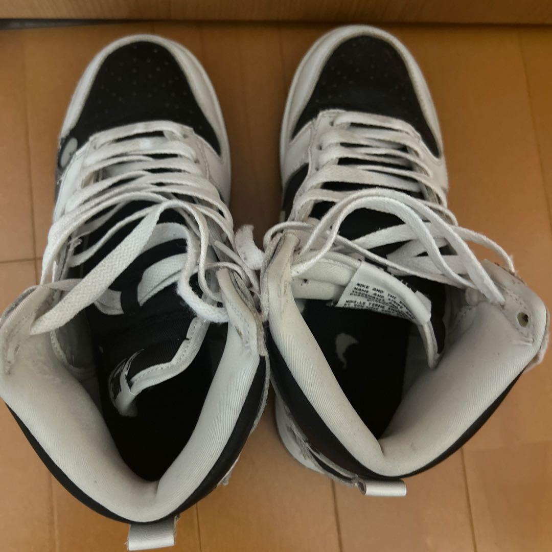 Nike ハイカットスニーカー ブラック/ホワイト - メルカリ