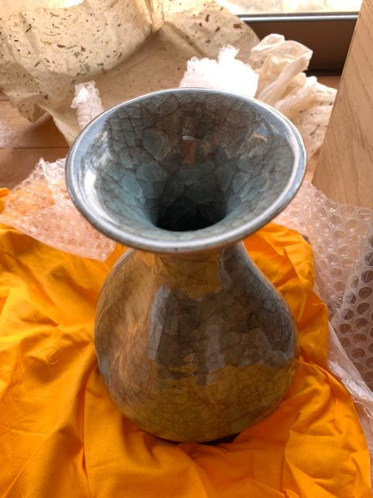 清水卯一 清水卯一 『蓬莱白流 扁壷』 ｜骨董品買取 緑和堂