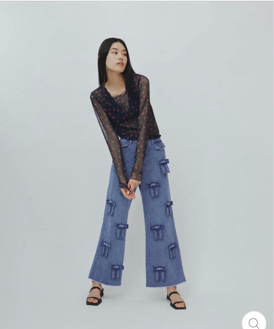 poppy tokyo メニーリボンデニム あさぎーにょ - メルカリ