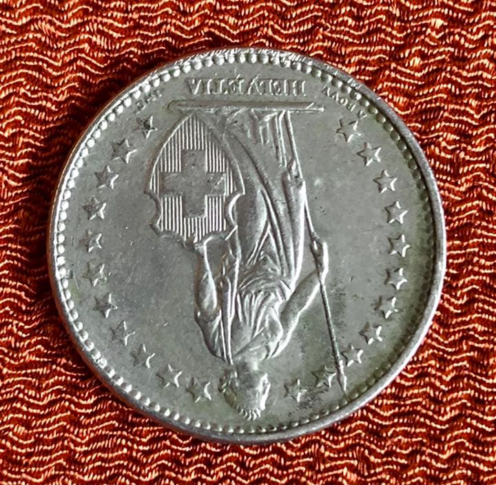 1968年 スイス 2フラン硬貨 - メルカリ