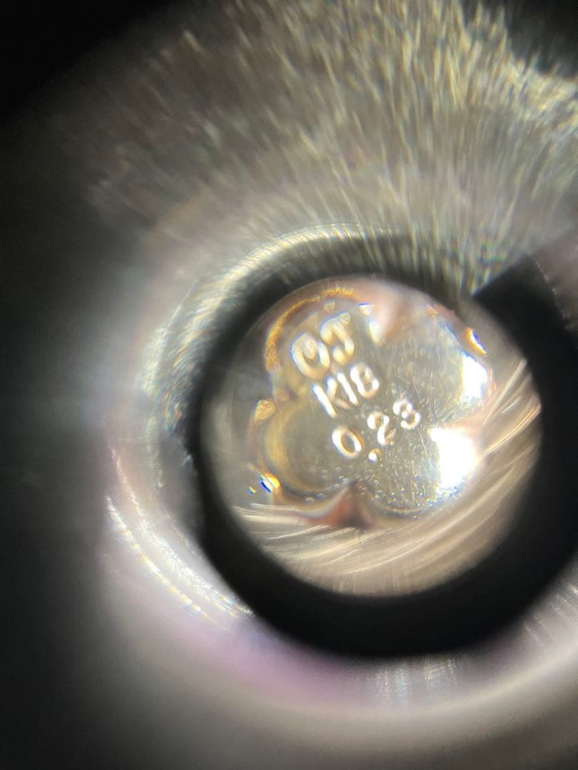 オレフィーチェ　ピコ・クローバー ダイヤ　K18 チェーンリング 0.23ct