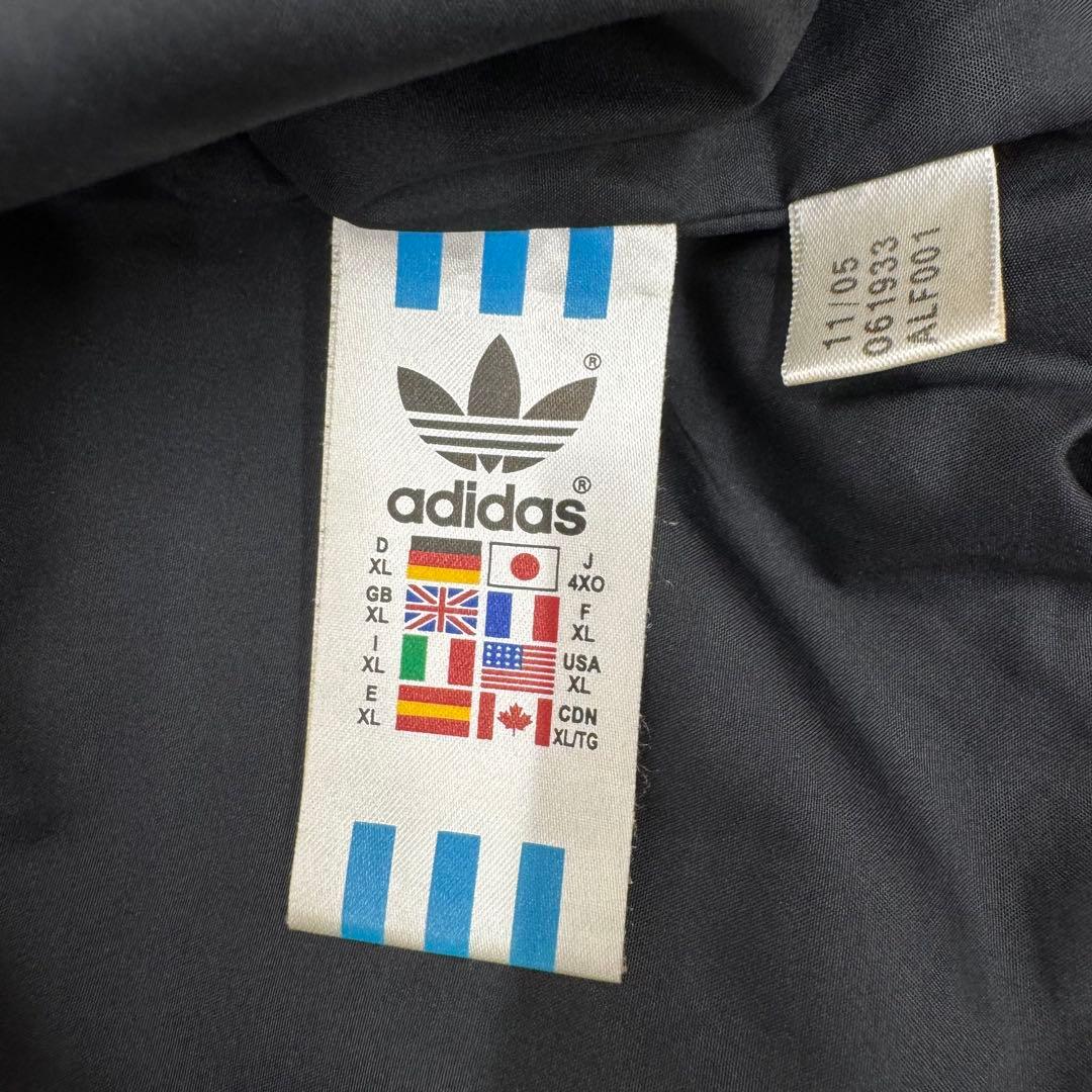 80s 万国旗タグ adidas ATP レザージャケット XL パイソン柄 黒 - メルカリ