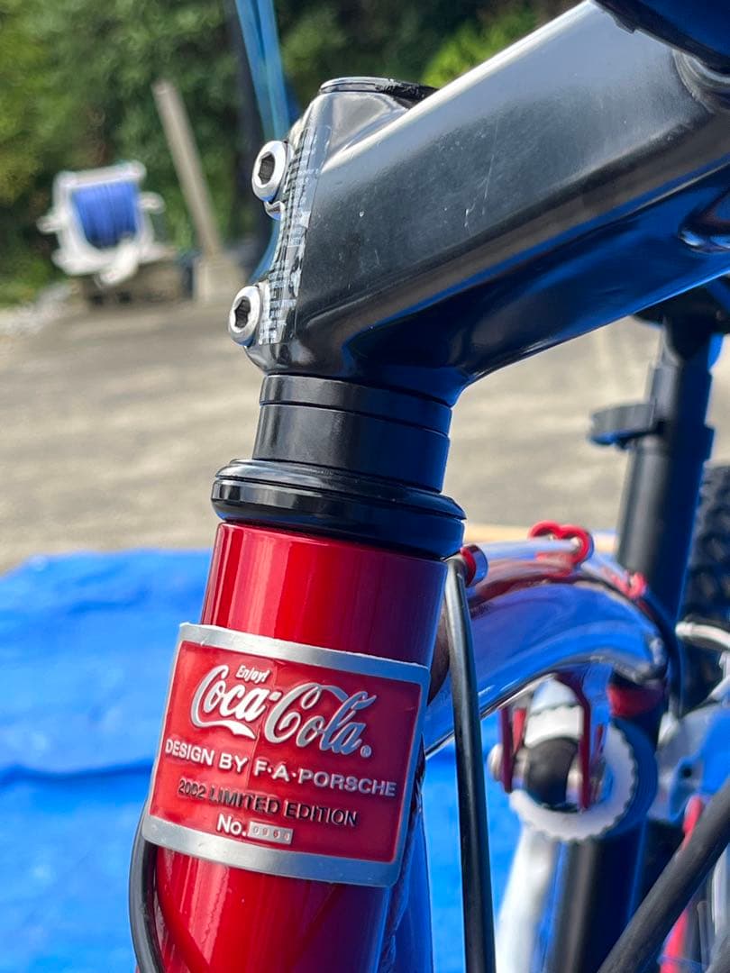 極美品2002ポルシェデザイン コカコーラマウンテンバイク ロゴ入り