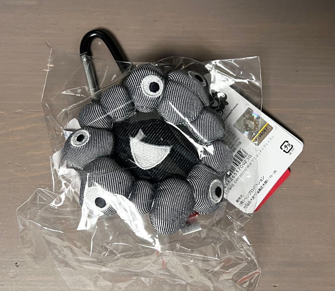 大阪関西万博　ミャクミャクEDWIN 黒 フェイス マスコット カラビナ 2025大阪・関西万博】老舗デニムブランド「EDWIN」コラボレーション