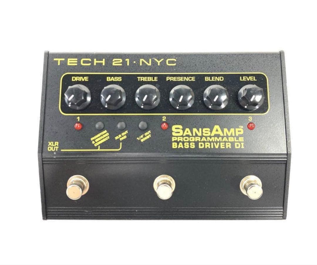 ベース SANS AMP PROGRAMMABLE BASS D DI Bass Driver Programmable – Tech 21 NYC