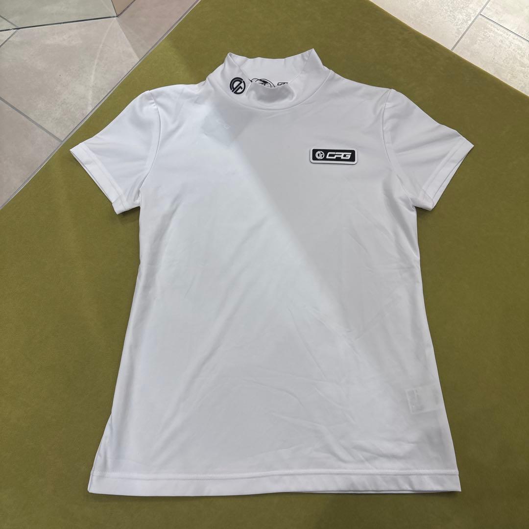 CPG golf ホワイトモックネック タイトフィット モックネック長袖シャツ レディス(長袖シャツ