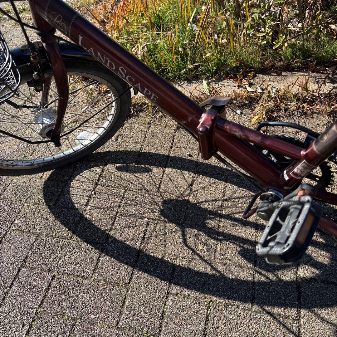 直接の引き渡し希望】LANDSCAPE 折りたたみ自転車 ダークレッド - メルカリ