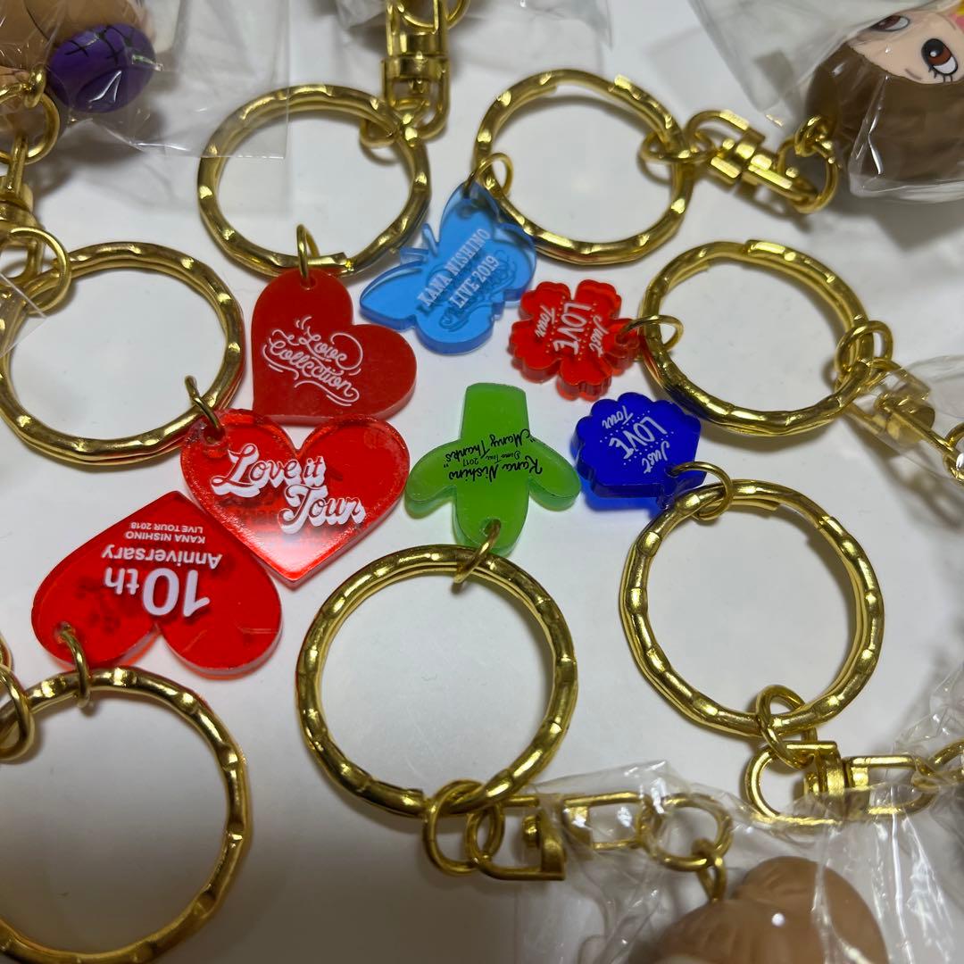 西野カナ オリジナルマスコットキーホルダー 7個セット ライブグッズ 可愛い