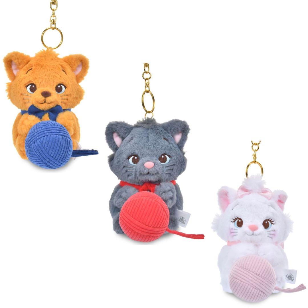 マリー ベルリオーズ トゥルーズ ぬいぐるみキーホルダー・キーチェーン 毛糸玉 Disney - マリー・ベルリオーズ・トゥルーズぬいぐるみキーホルダー