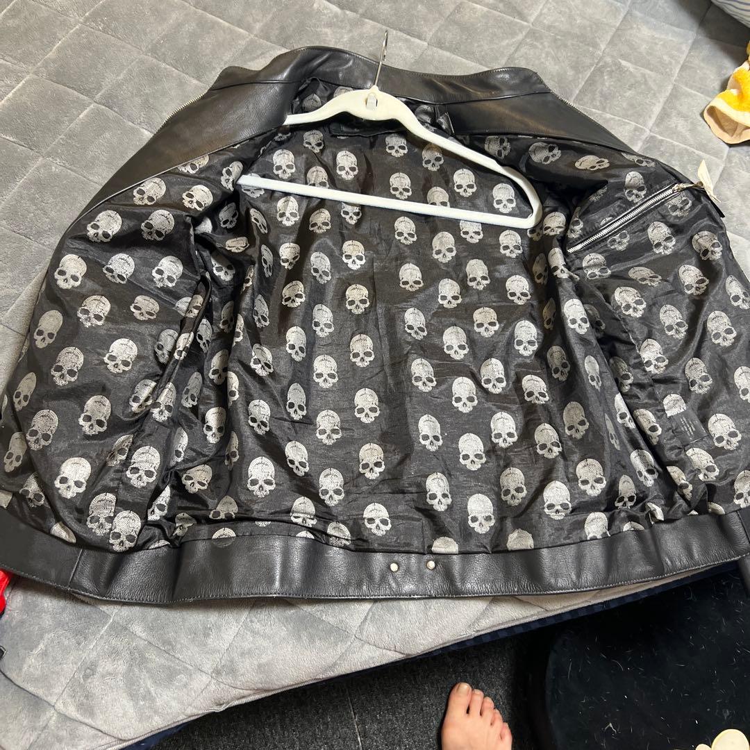 A386 ドッグファイト 革ジャン 牛革 裏キルティング バイカー 5サイズ