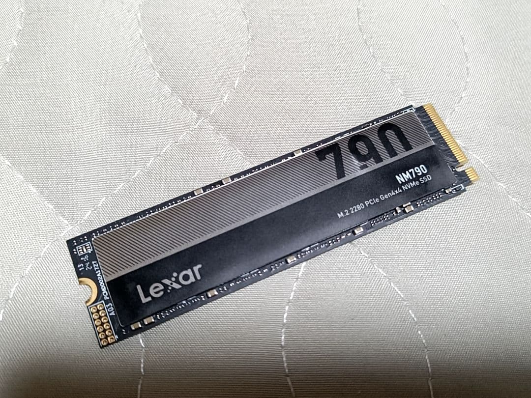 Lexar M.2 SSD 2TB NVMe DRAMレス NM790 レキサー Lexar SSD 2TB NVMe PCIe Gen4×4 PS5確認済み グラフェン放熱シート R