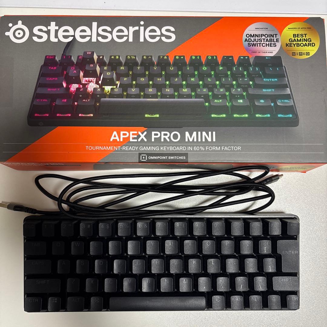 SteelSeries Apex Pro Mini ゲーミングキーボード SteelSeries ゲーミングキーボード(ラピッドトリガー対応) Apex Pro