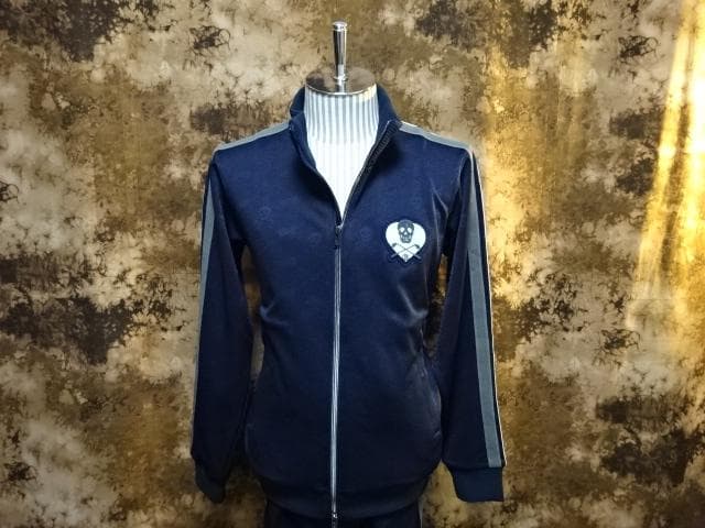 新品!!(定価53900)MARK&LONA マークアンドロナ・ジャージブルゾン MARK&LONA（マークアンドロナ） ブルゾン ジャージ ネイビー×レッド