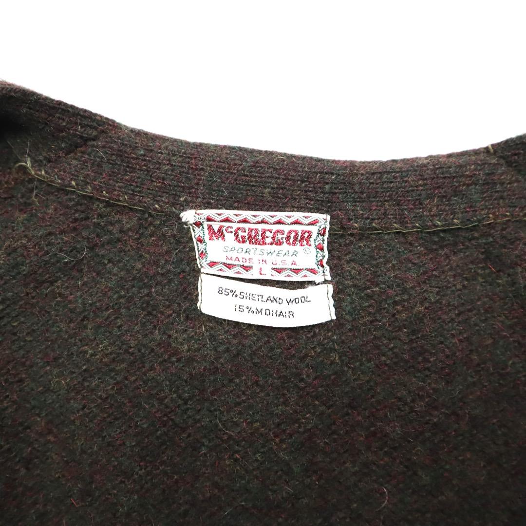 60s ビンテージ マクレガー モヘア カーディガン グランジ カート