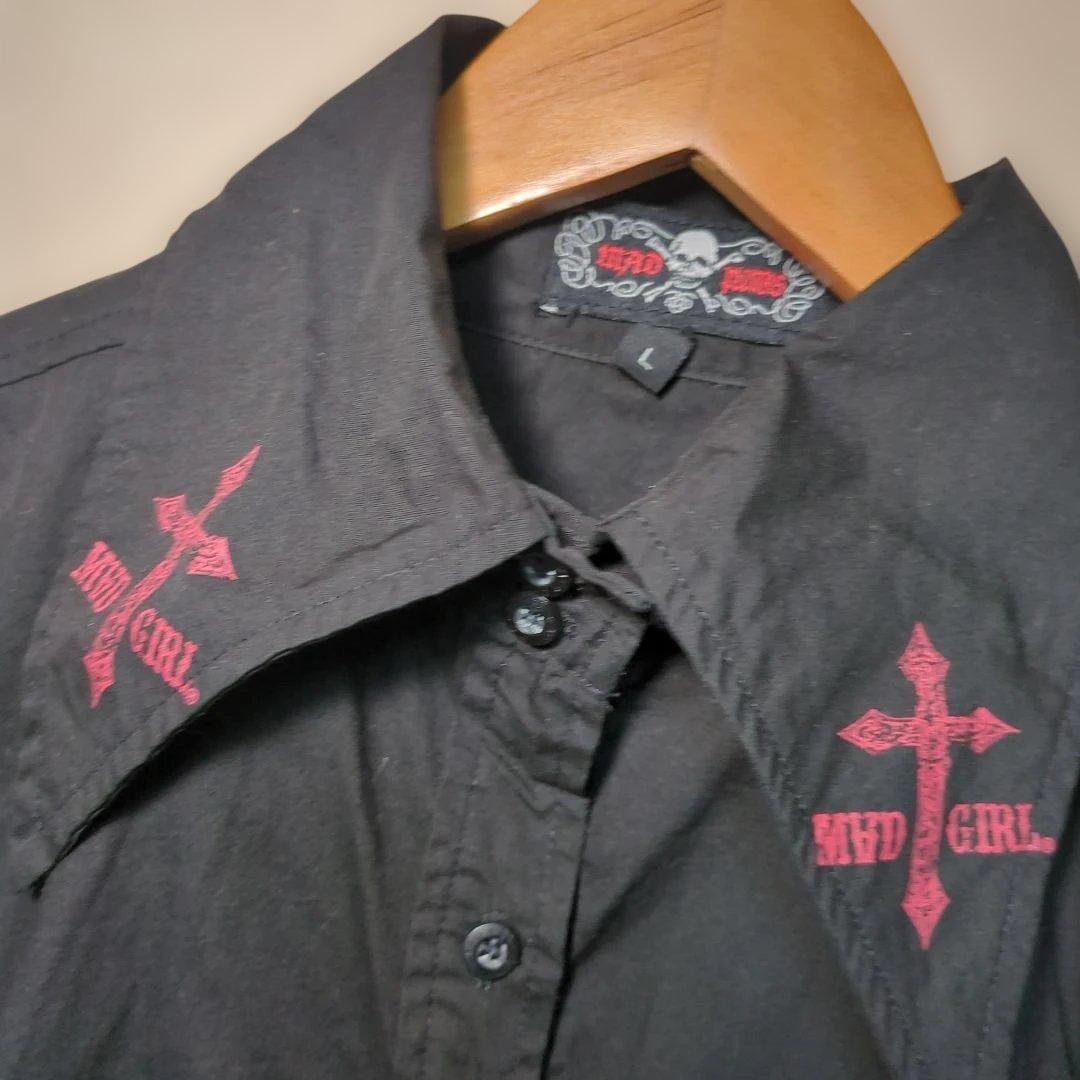 MADGirl madpunks ブラウス シャツ パンク Lサイズ ゴスロリ - メルカリ