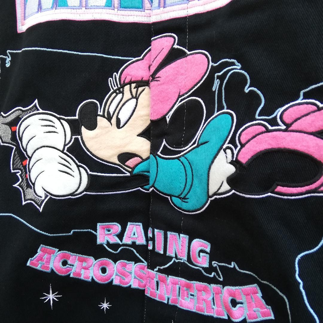 新品】 ジェフハミルトン ミニーマウス刺繍 レーシング ジャケット
