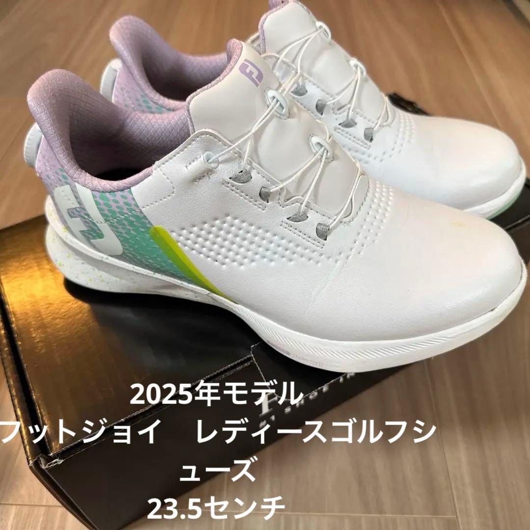FootJoy ゴルフシューズ(女性用) ホワイト/グリーン/パープル2025年 FootJoy ゴルフシューズ(女性用) ホワイト/グリーン/パープル2025年