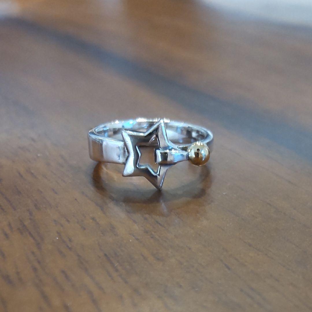 スタージュエリー ピンキーリング 星 K14 シルバー925 5号 指輪