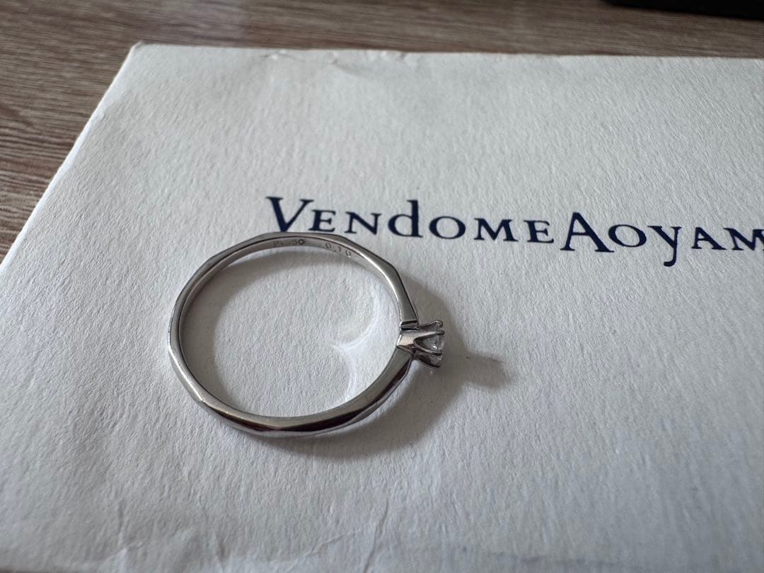 13号 Vendome Aoyama 0.1ct pt950 ダイヤモンドリング