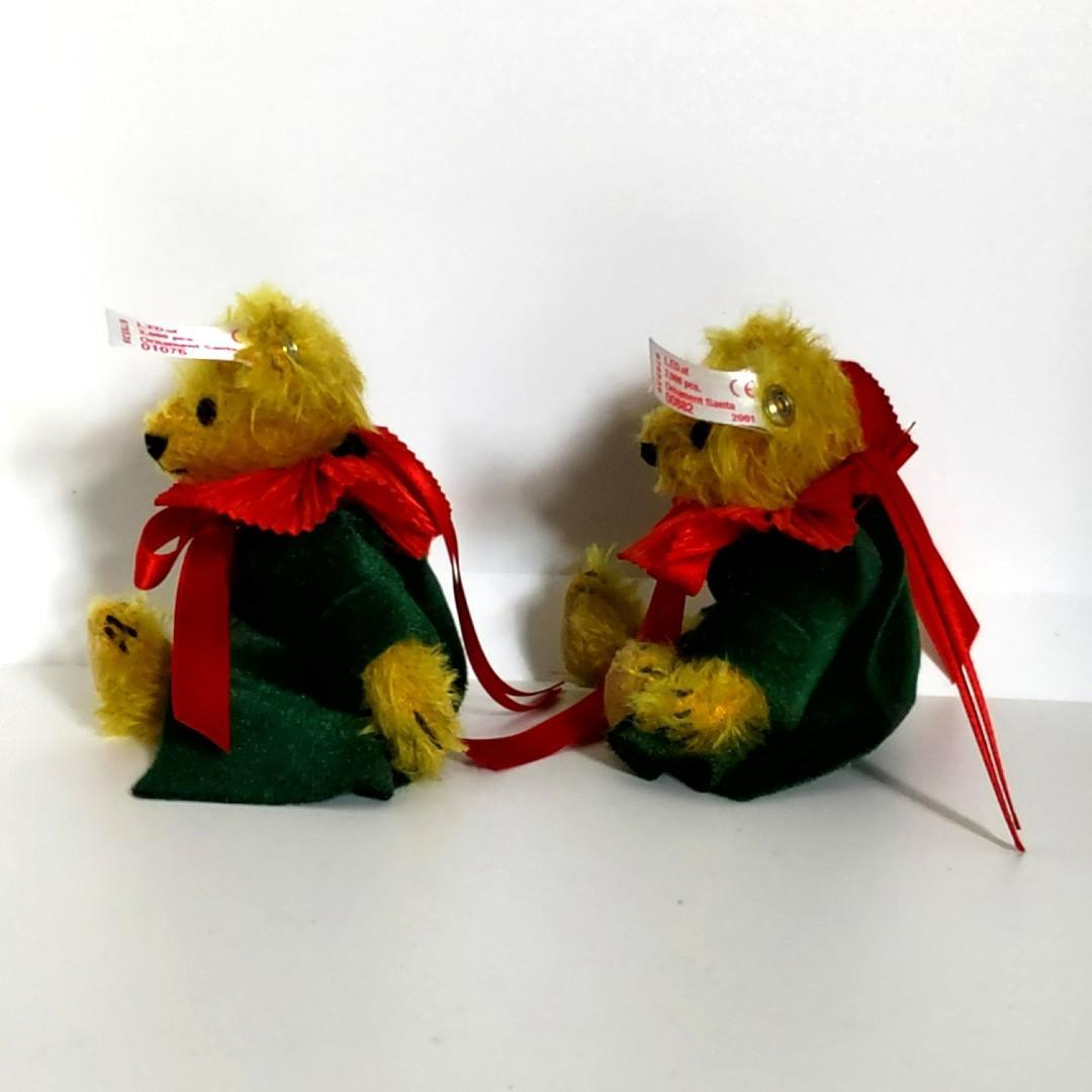 Steiff シュタイフ クリスマス オーナメント テディベア 2体セット