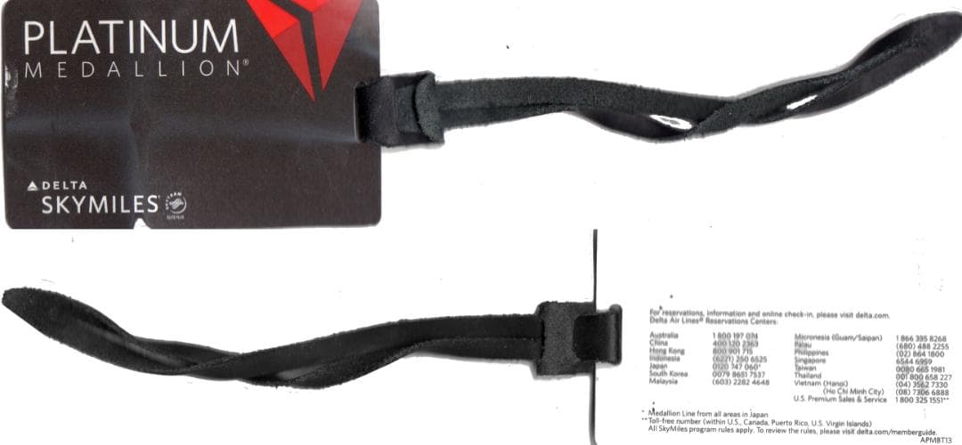デルタ航空 プラチナメダリオン 荷物タグ ラゲージタグ2枚 - メルカリ