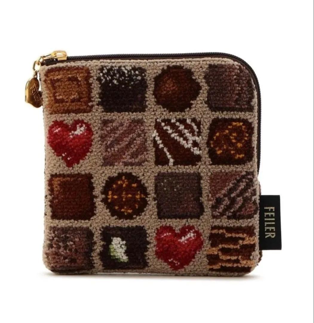 フェイラー コフレドゥショコラ スクエアポーチ チョコレート柄 - メルカリ