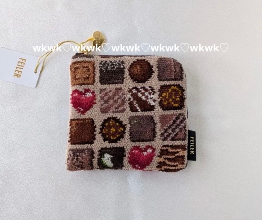 フェイラー コフレドゥショコラ スクエアポーチ チョコレート柄 - メルカリ