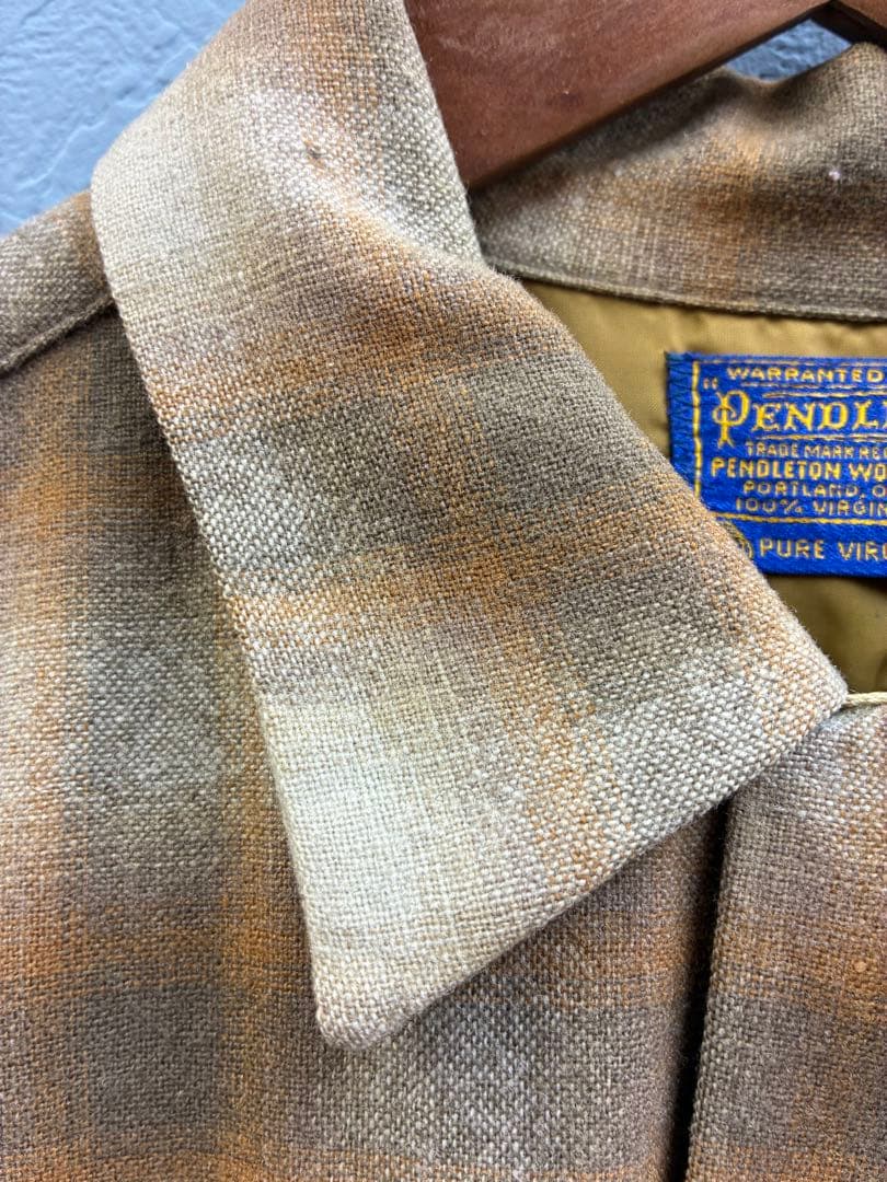 PENDLETONボードシャツ ヴィンテージオンブレシャツ 60s 山田蓮 - メルカリ