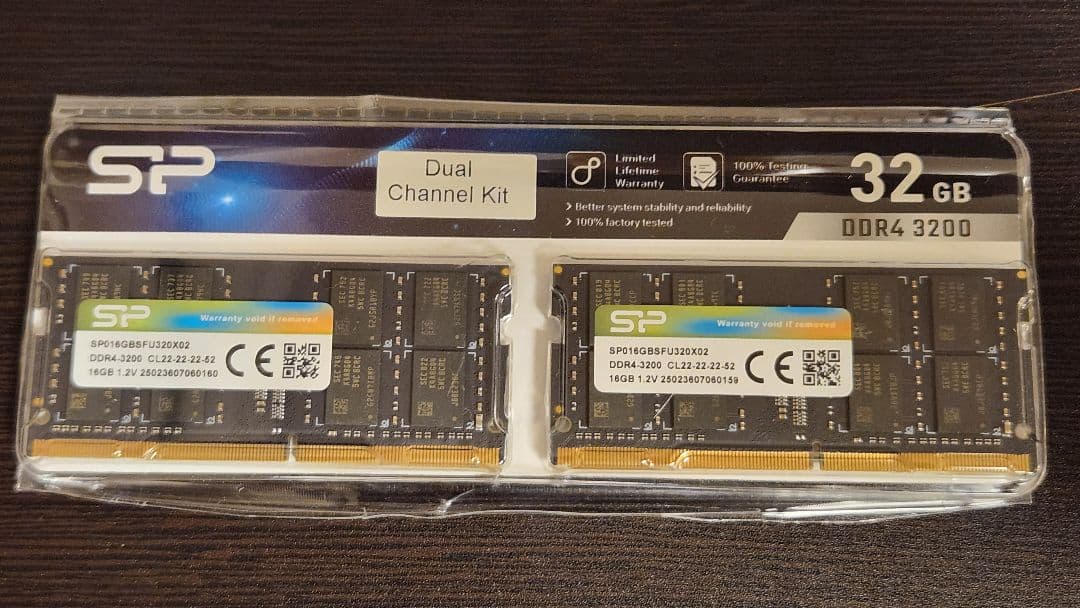SP 32GB DDR4 3200MHz デュアルチャンネルキット SP 32GB DDR4 3200MHz メモリー デュアルチャンネルキット Amazon.co