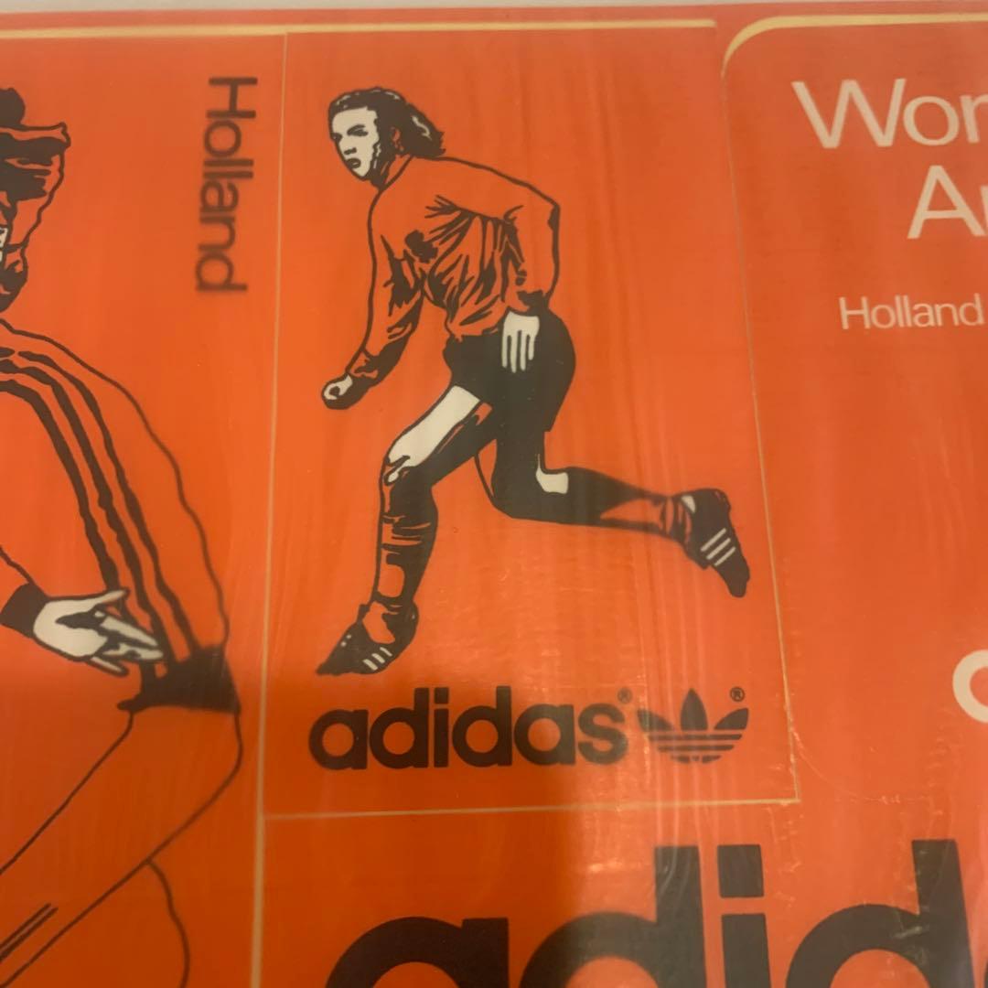 新品未使用ヴィンテージadidasステッカーオランダ代表ヨハン
