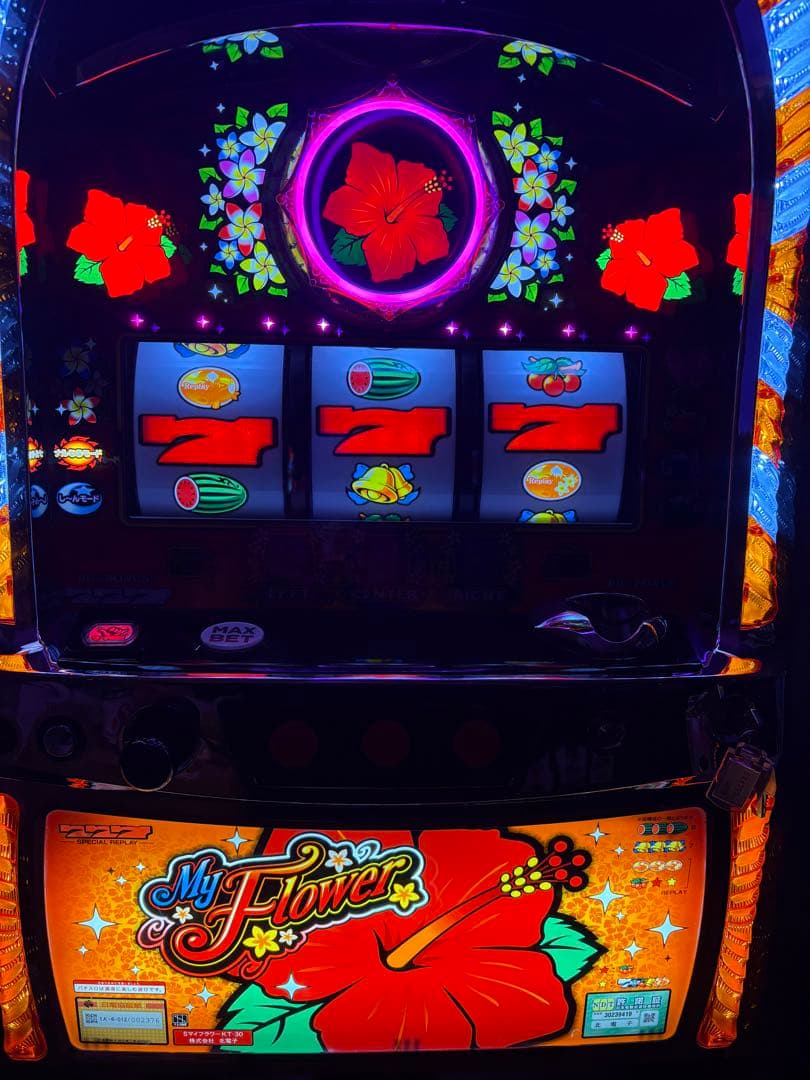 送料込み パチスロ マイフラワー 北電子 不要機付