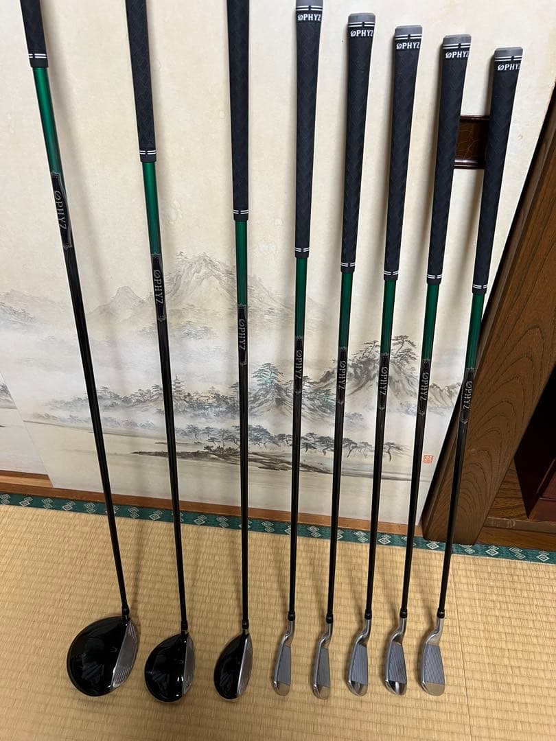 使用回数数回 PHYZ メンズクラブセット 8本 パター付き フレックスR 美