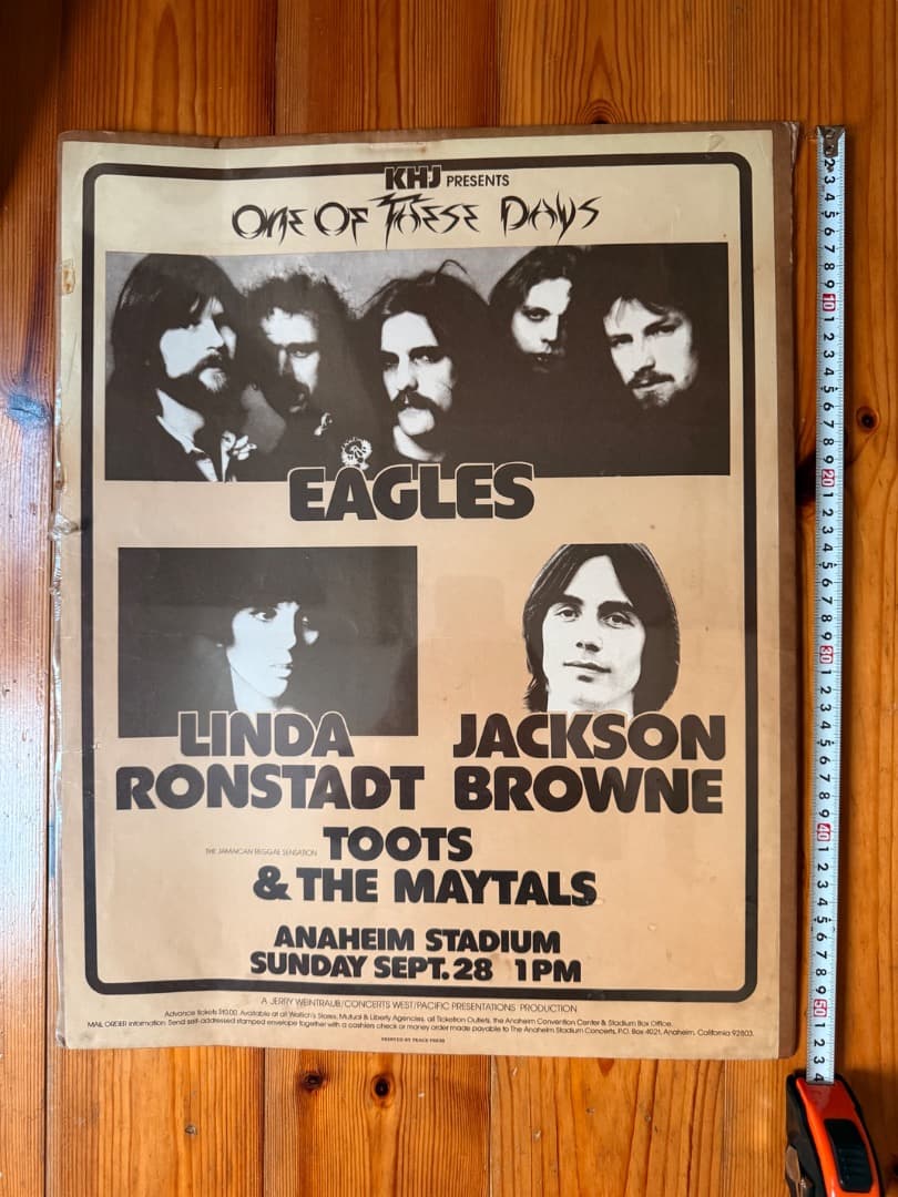 激レア Eagles Jackson Browne Linda ポスター