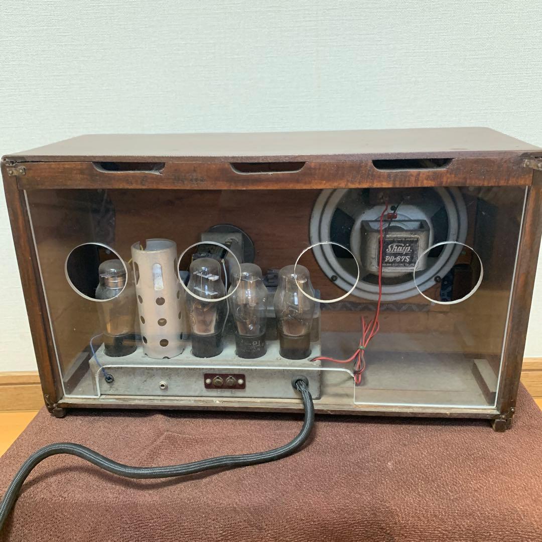 昭和レトロ】レア品 真空管ラジオ シャープPD−67S 稼働品 インテリア