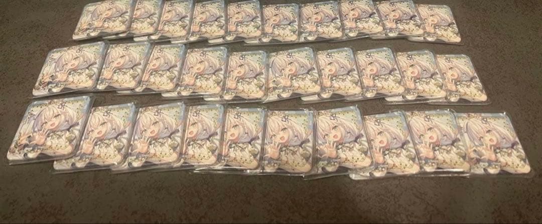 美品　白上フブキ 夏の推し活フェア 痛バ＋スクエア缶バッジ30点セット カバー付