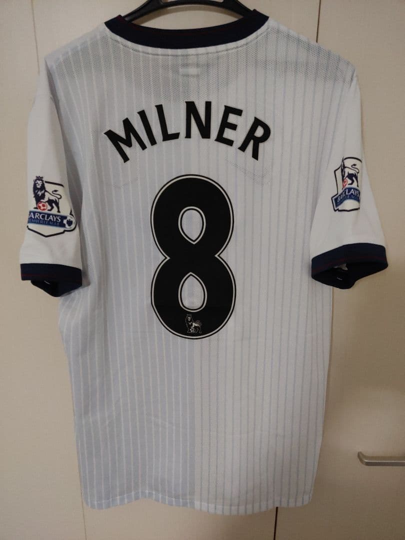 【正規品】アストン・ビラ　ミルナー　ユニフォーム アストンヴィラ(Aston Villa)09-10 H ホーム #8 ジェイムズ・ミルナー