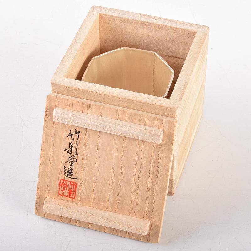 茶道具 竹影堂造 銀杏文 南鐐八角蓋置 共箱 V R5064 - メルカリ