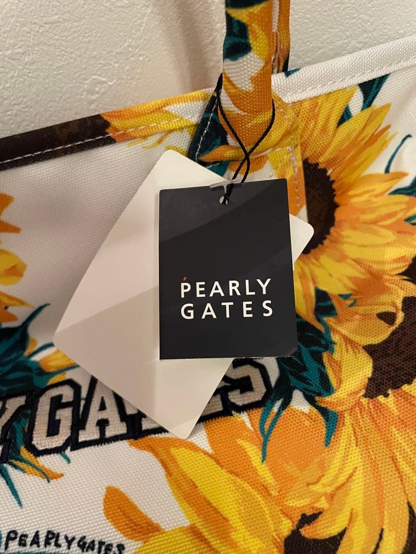 新品未使用タグ付】PEARLY GATES 人気のひまわり柄ロッカーバッグ