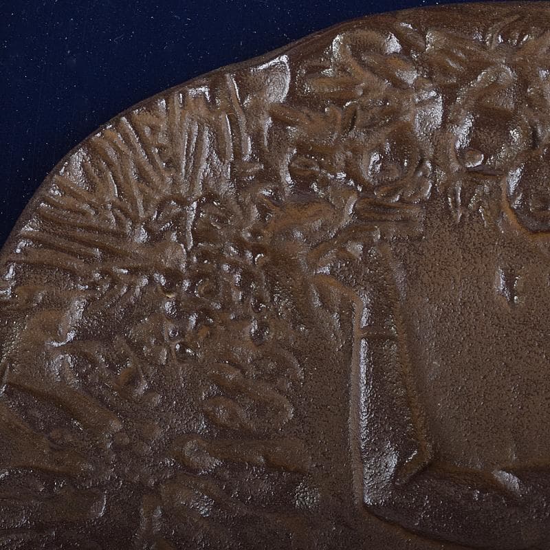 彫刻家 佐藤忠良作 銅板レリーフ 「実り」 額装 M R8631B - メルカリ